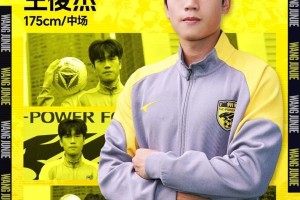 官方：浙江队中场王俊杰租借加盟广东广州豹